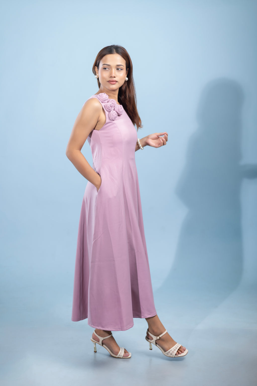 Rosette Sonnet Maxi Dress